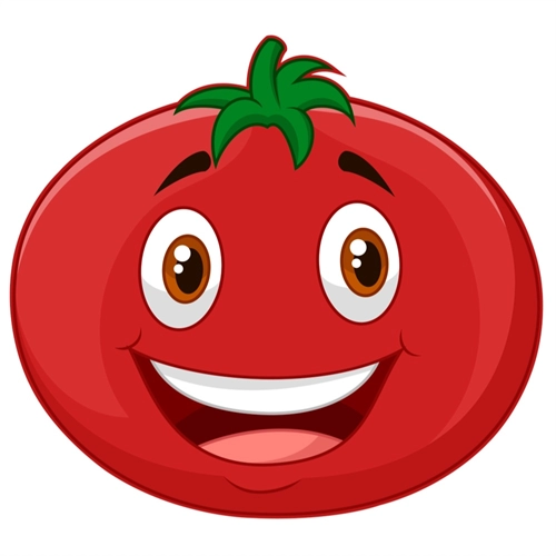 Tomato Classroom Vegetable Transparent Sticker